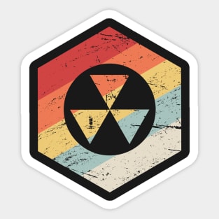 Retro Vintage Fallout Shelter Icon Sticker